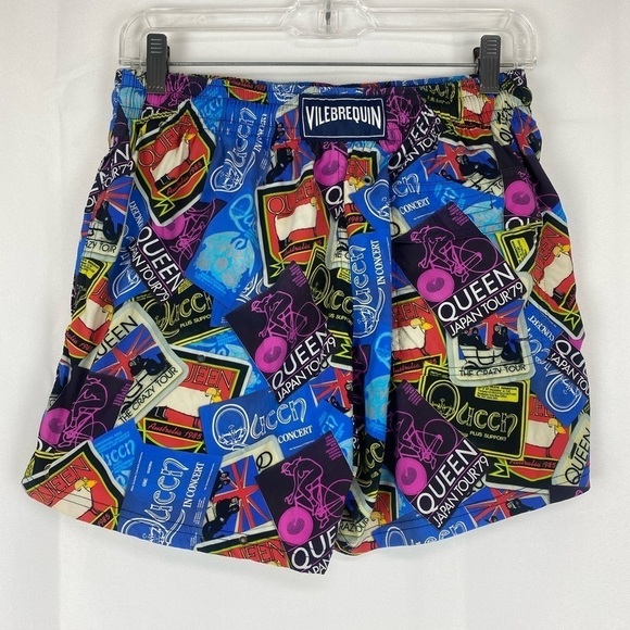 Vilebrequin x Queen Moonrise Tour Print Swim Trunks size Medium - Picture 4 of 9